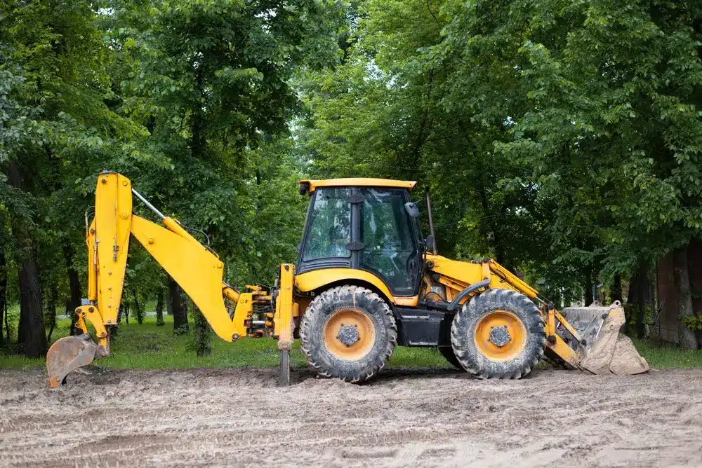 Engin de chantier tracteur